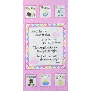  45 Wide A Wing And A Prayer Panel Pink Fabric By The 