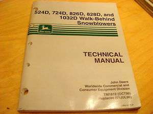 John Deere 524D 724D 826D 828D 1032D Repair Shop Manual  