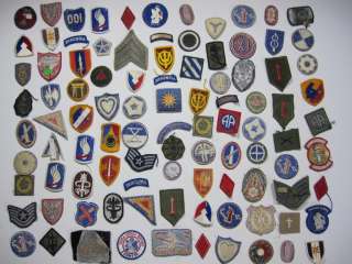 98pc Lot US Military Patches   WWII and Others *NR*  
