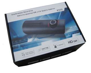 140° Dual Lens dash board camera GPS Car DVR black box video 