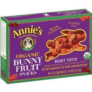 Annies Homegrown   Organic Bunny Berry Fruit Snack, 4 oz  