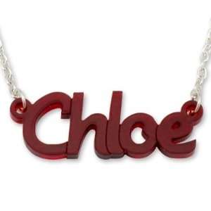 Personalized Acrylic Script Name Necklace Jewelry