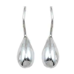  Silverflake  Silver Drop French Wire Earrings Jewelry