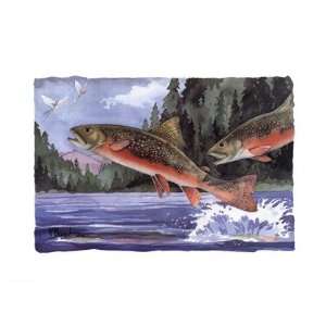  Brook Trout by Paul Brent 15x11: Kitchen & Dining