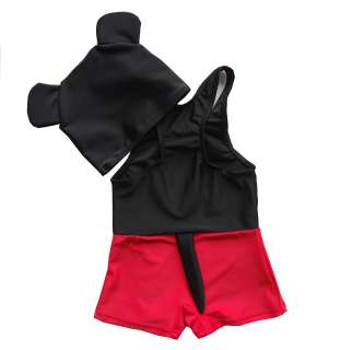 NEW Kids/Boys Micky Mouse Swimsuits w/Cap Size: 2T 7T  