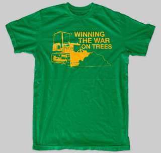 WINNING THE WAR ON TREES Earth Deere Recycle T Shirt  
