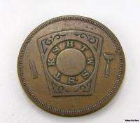 ROYAL ARCH MASONIC   Vintage Pennsylvania Member Keystone Coin Penny 