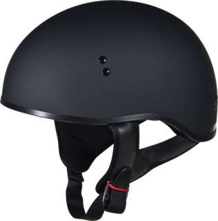 GMAX Motorcycle Half Helmet DOT Flat Black Medium Med M  