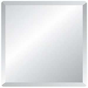  Square Frameless 24 Wide Beveled Mirror