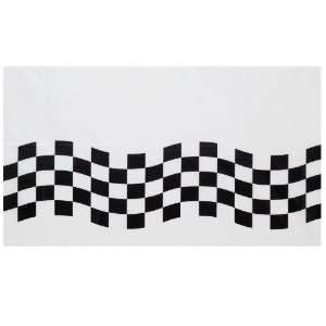  Black and White Check Paper Tablecover 