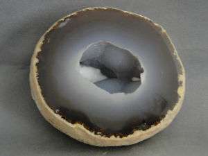 Brazilian Agate Geode Drusy Crystal Polished Rock #1  