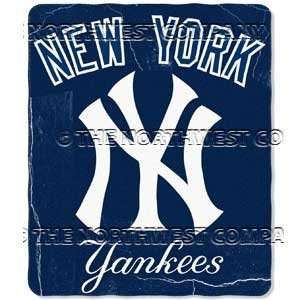 New York Yankees MLB Fleece Throw 50x60 by Northwest:  