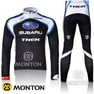  2011 subaru team black&blue cycling jersey long suit c094 