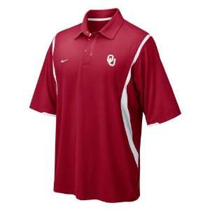  Oklahoma Sooners Cardinal Coaches Polo shirt: Sports 