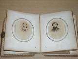 Antique 1860s Photo Album,Grover Cleveland Cabinet Card  