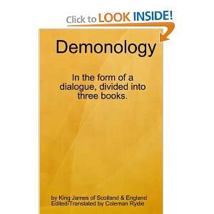   Demonology (9780557051670) James of England, Coleman Rydie Books