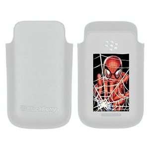  Spider Man Web on BlackBerry Leather Pocket Case  