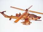 Handmade Apache AH 1 Cobra Wood Helicopter Art Model NewYear Gift Hand 