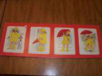 Rainy Day Sequence Puzzle 4 Cards 20 x 7 EUC  