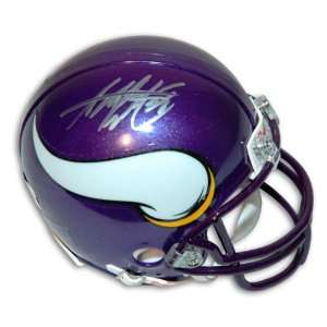  Adrian Peterson Minnesota Vikings Autographed Mini Helmet 