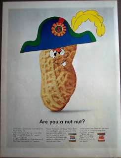 1966 Peanut wearing pirate hat SKIPPY Peanut Butter Ad  