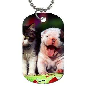  cut puppy and kitten Dog Tag with 30 chain necklace Great 