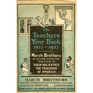  Teachers Year Book, 1922 1923 March Brothers Books