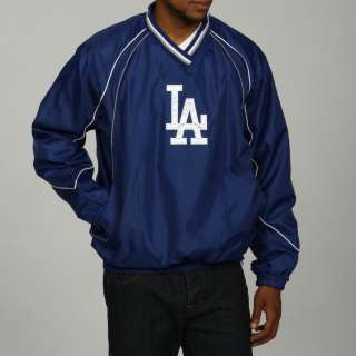 MLB Mens Los Angeles Dodgers V Neck Pullover Jacket  