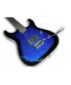 Blue Humbucker Electric Guitar with Whammy Bar  