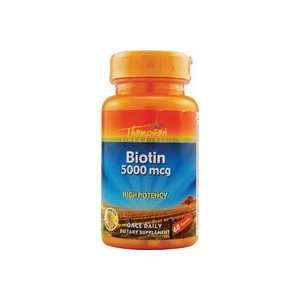  Thompson Vitamin Biotin 5 mg 60 capsules Health 