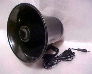NEW PA Audio Speaker HORN Black Weatherproof Workman12 watt 8 Ohm CB 
