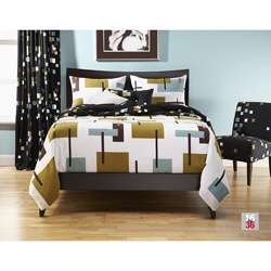 Reconstruction 6 pc Queen size Duvet Cover and Insert Set   