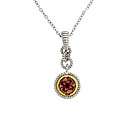 Meredith Leigh Sterling Silver Garnet Necklace
