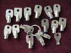 16 COIN OPERATED VENDING / SODA MACHINE KEY LOT BARREL STYLE MASTER 