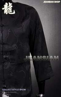   Designer Kungfu Double Dragon Chinese Traditional Tai Chi Shirts L880