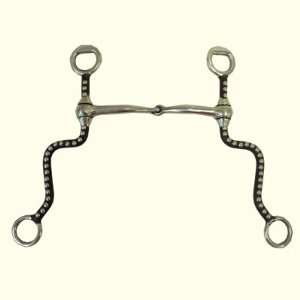   Snaffle Antique Shanks with Dots Bit   5 inch