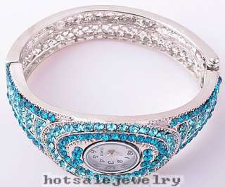   rhinestone cuff Fashion Jewelry Charm Lot Bracelet Bangle Watch Br377