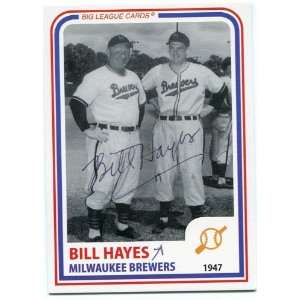  Bill Hayes Autographed/Signed Card: Sports & Outdoors