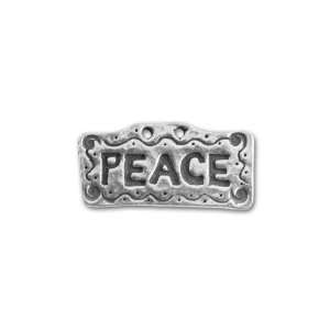  Pewter Peace Charm Arts, Crafts & Sewing