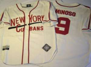 White Sox Minnie Minoso Throwback # 9 NY Cubans Jersey  