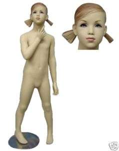 Fiberglass Child  Size 7 Girl Mannequin  