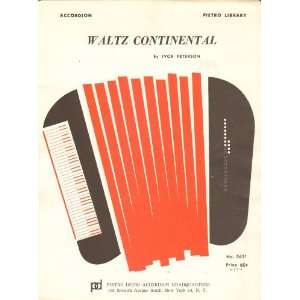  Waltz Continental (Accordion Sheet Music) Ivor Peterson 