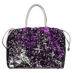 Dolce & Gabbana BB3497 Purple Sequin Tote Bag  