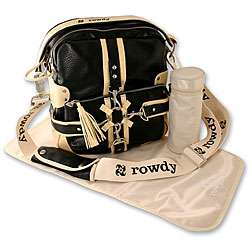 The Rocker Convertible Diaper Bag in Black  