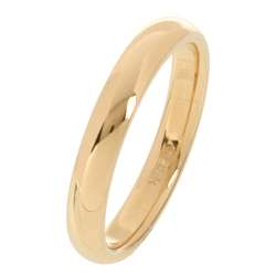14k Yellow Gold Womens 3 mm Comfort Fit Wedding Band  