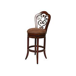 Carmel 26 inch Cosmo Sepia Swivel Wood Counter Stool  Overstock