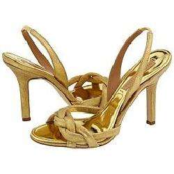 BCBG Max Azria Mirna Gold Sandals (Size 9.5)  