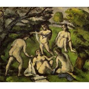  Oil Painting Five Bathers Paul Cezanne Hand Painted Art 
