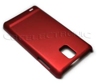 Red Rubberize Hard case Skin for Samsung i997 infuse 4G  