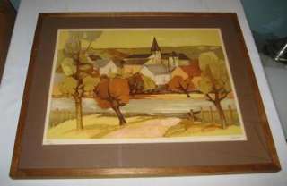 ELIANE THIOLLIER LISTED ARTS & CRAFTS HOMES LITHOGRAPH  